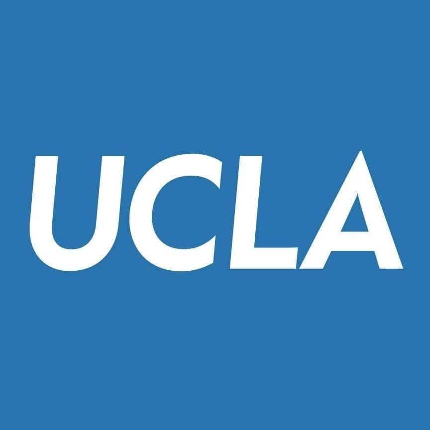 UCLA Logo (white letters in blue background)